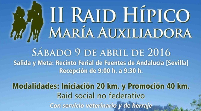 IIº Raid Hípico María Auxiliadora, próximo (09/04/16)