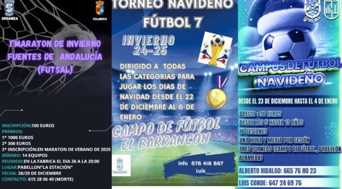 ¡Navidad deportiva en Fuentes de Andalucía!