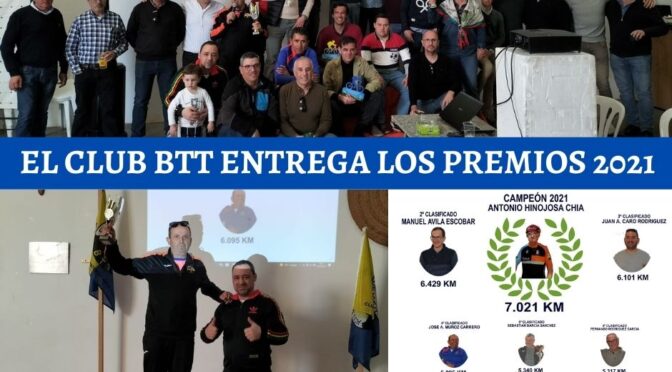 El club btt entrega los premios 2021 (incluye imágenes)