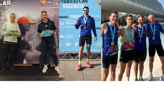 6 atletas del club Triatlón participan en la Maratón de Valencia representando a Fuentes de Andalucía